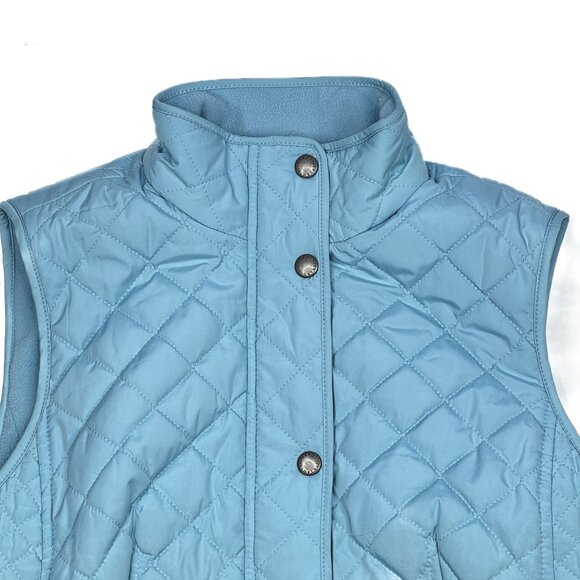 Talbots Diamond Quilted Vest in Turquoise Size XS - NWOT - Picture 3 of 10